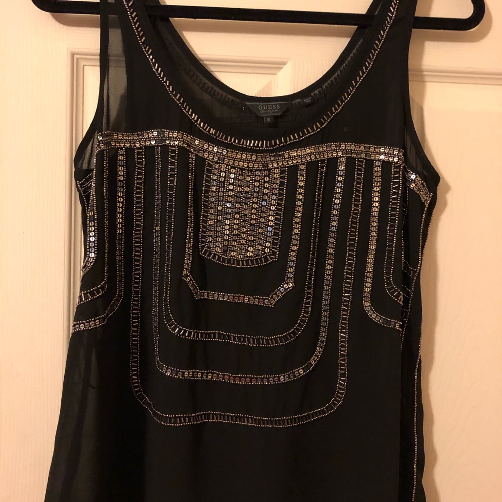 Sheer beaded top